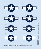 Eduard Eduard 1/72 P-51D US national insignia DECAL for EDUARD