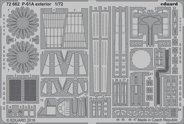 Eduard Eduard 1/72 P-61A Exterior for Hobby Boss