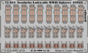 Eduard Eduard 1/72 Seatbelts Luftwaffe Steel Fighter WWII (Pre-Painted)