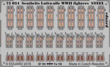 Eduard Eduard 1/72 Seatbelts Luftwaffe Steel Fighter WWII (Pre-Painted)