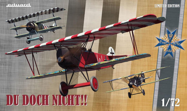 Eduard Eduard 1/72 WWI Albatros DV, Fokker Dr 1 & D VII German Fighter Triple Combo (Plastic Kit)