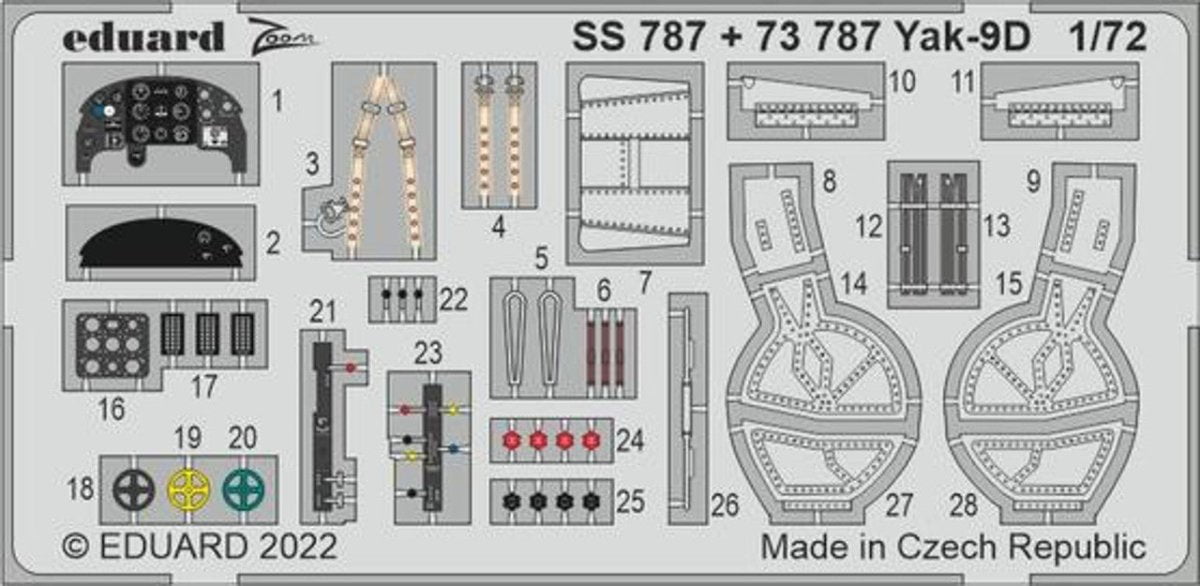 Eduard Eduard 1/72 Yak-9D for Zvezda