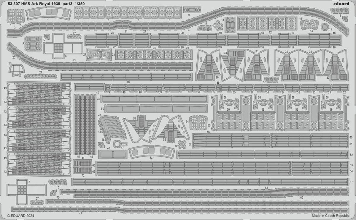 Eduard Eduard Eduard 1/350 HMS Ark Royal 1939 part 3 1/350