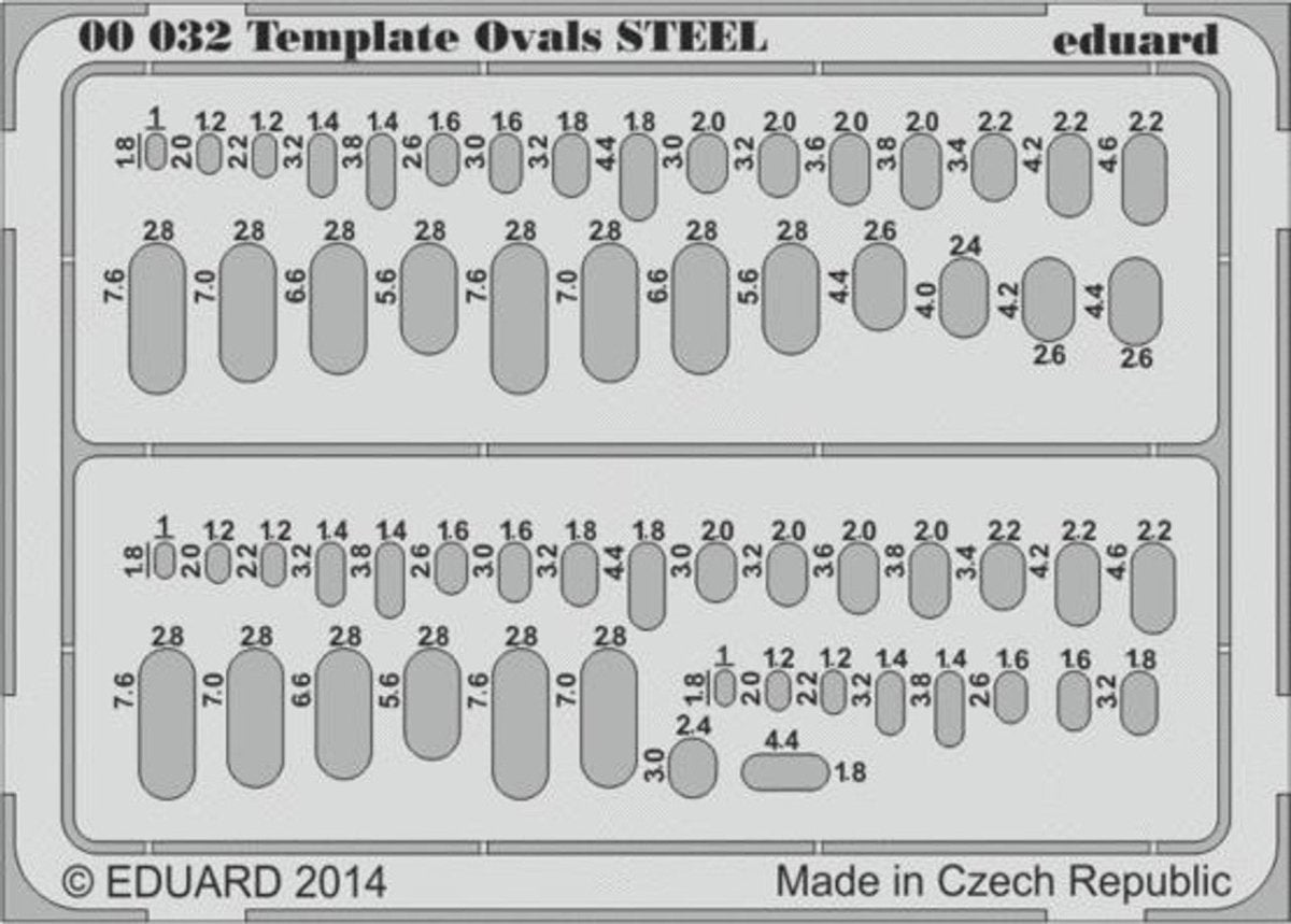 Eduard Eduard Template ovals Steel