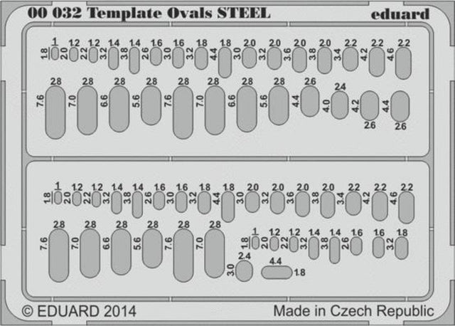 Eduard Eduard Template ovals Steel