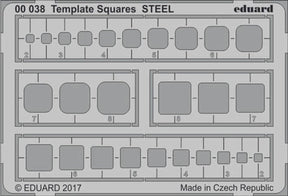 Eduard Eduard Template Squares Steel