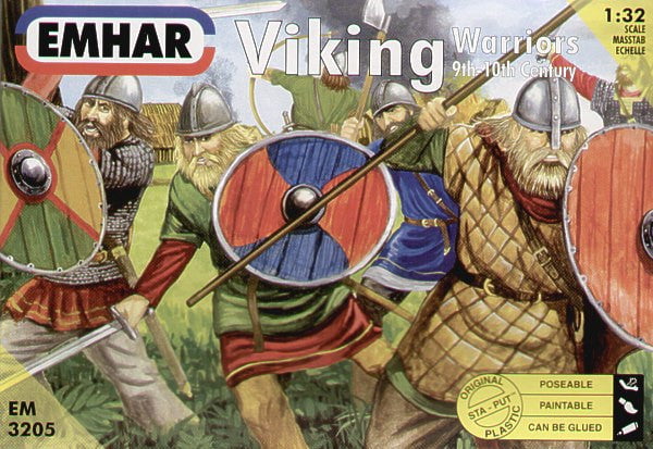 Emhar MILITARY MODELS Emhar 1/32 9th-10th Century Viking Warriors (12) Kit