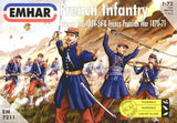 Emhar MILITARY MODELS Emhar Military 1/72 Crimean War 1854-56 & Franco Prussian War 1870-71 French Infantry (50) Kit