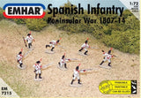 Emhar MILITARY MODELS Emhar Military 1/72 Peninsular War 1807-14 Spanish Infantry (46 & 1 Horse) Kit