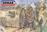 Emhar MILITARY MODELS Emhar Military 1/72 WWI British Artillery (24) w/2 18-Pdr Guns Kit