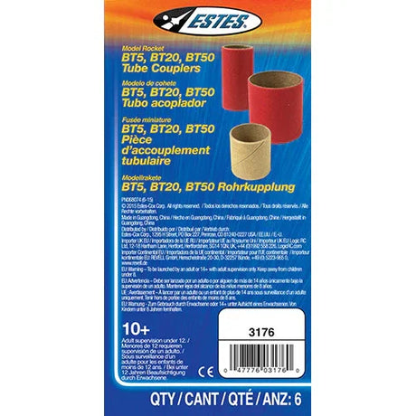 Estes Rockets Model Rocketry Estes Rockets BT5 - BT50 Tube Couplers 003176