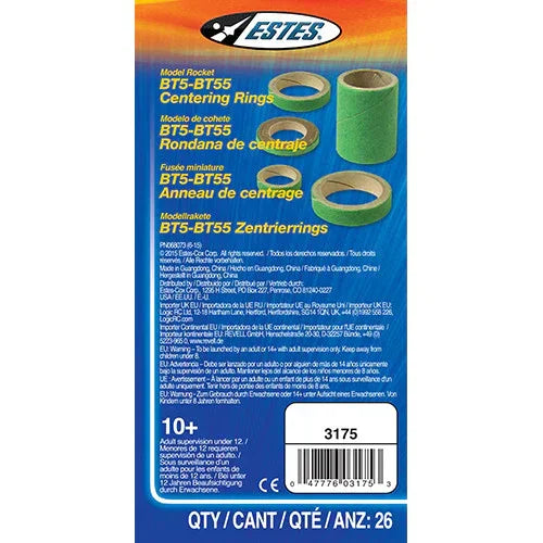 Estes Rockets Model Rocketry Estes Rockets BT5 - BT55 Centering Rings 003175