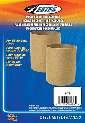 Estes Rockets Model Rocketry Estes Rockets BT80 Tube Couplers 003178