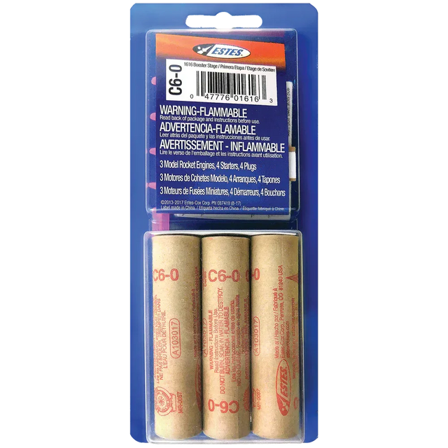 Estes Rockets Model Rocketry Estes Rockets C6-0 Engines 10047