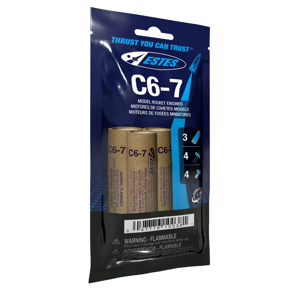Estes Rockets Model Rocketry Estes Rockets C6-7 Engines 010038