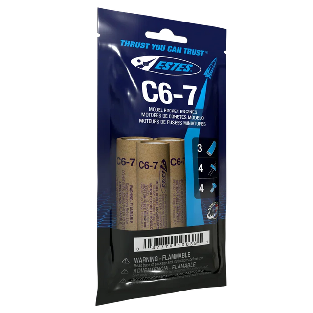 Estes Rockets Model Rocketry Estes Rockets C6-7 Engines 010038