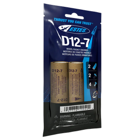Estes Rockets Model Rocketry Estes Rockets D12-7 Engines 010040