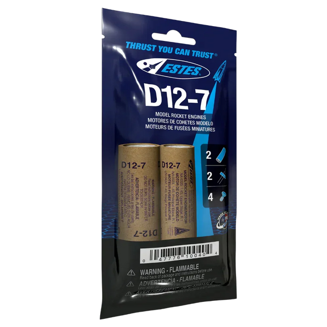 Estes Rockets Model Rocketry Estes Rockets D12-7 Engines 010040