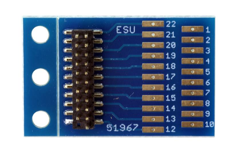 ESU ESU 51967 21MTC Adapter Board Interface Board for Locos without DCC Interface