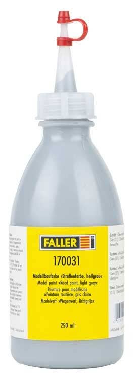 Faller Supplies Faller 170031 Model Building Paint, Light Gray for Roads (8.5oz 250ml)
