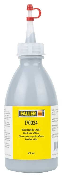 Faller Supplies Faller 170034 Model Building Paint, White (8.5oz 250ml)