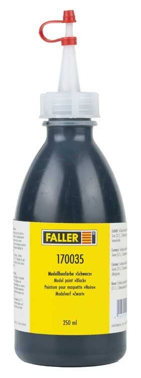 Faller Supplies Faller 170035 Model Building Paint, Black (8.5oz 250ml)