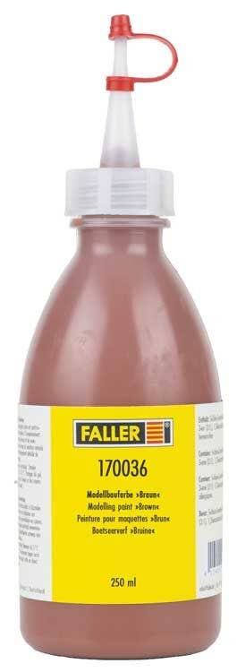 Faller Supplies Faller 170036 Model Building Paint, Brown (8.5oz 250ml)