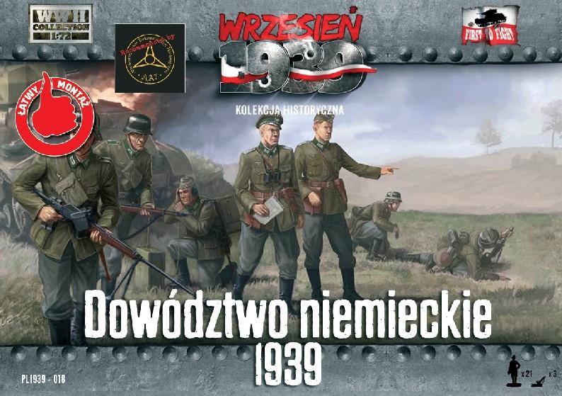 First to Fight MILITARY MODEL First To Fight 1/72 German Infantry Headquarters Officers 1939 (21) Kit