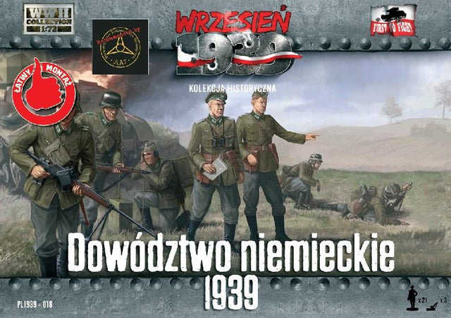 First to Fight MILITARY MODEL First To Fight 1/72 German Infantry Headquarters Officers 1939 (21) Kit