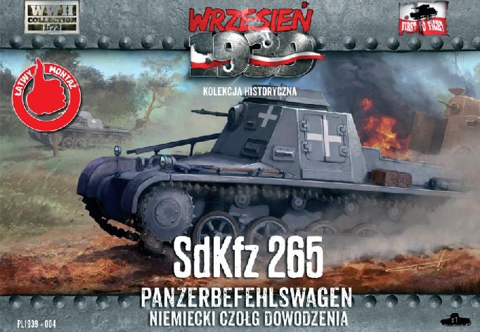 First to Fight MILITARY MODEL First To Fight 1/72 SdKfz 265 Panzerbefehlswagen German Command Tank Kit