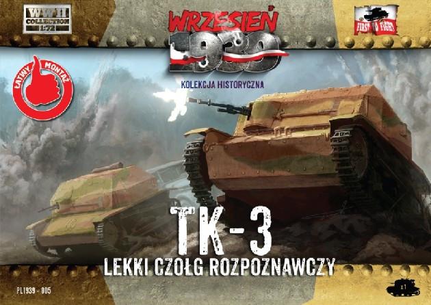First to Fight MILITARY MODEL First To Fight 1/72 TK3 Polish Light Recon Tank Kit