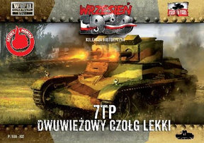 First to Fight MILITARY MODEL First To Fight 1/72 WWII 7TP Polish Light Tank w/Double Turret Kit