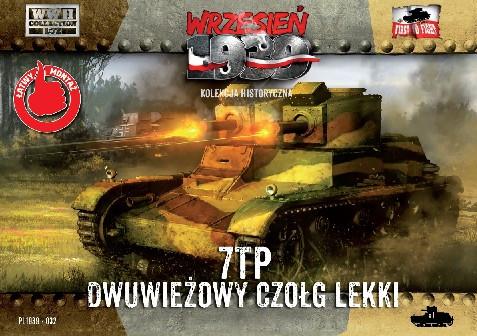First to Fight MILITARY MODEL First To Fight 1/72 WWII 7TP Polish Light Tank w/Double Turret Kit