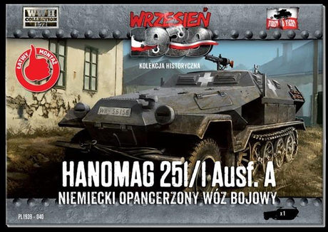First to Fight MILITARY MODEL First To Fight 1/72 WWII Hanomag 251/1 Ausf A Halftrack Kit