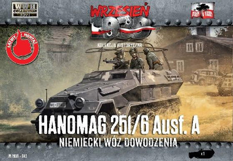First to Fight MILITARY MODEL First To Fight 1/72 WWII Hanomag 251/6 Ausf A Halftrack Kit