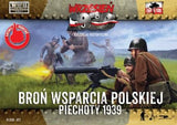 First to Fight MILITARY MODEL First To Fight 1/72 WWII Polish Infantry Support Weapons w/15 Crew Kit
