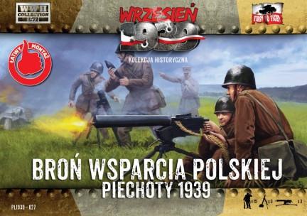 First to Fight MILITARY MODEL First To Fight 1/72 WWII Polish Infantry Support Weapons w/15 Crew Kit