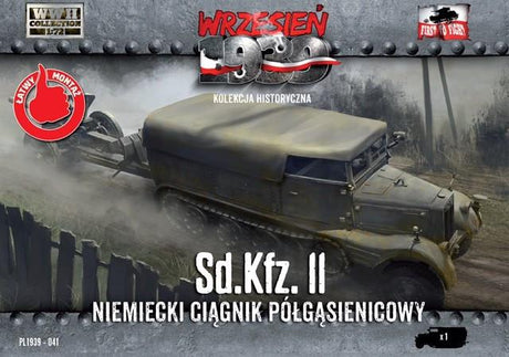 First to Fight MILITARY MODEL First To Fight 1/72 WWII SdKfz 11 German Halftrack Kit
