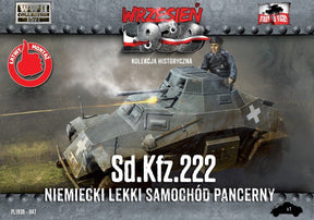 First to Fight MILITARY MODEL First To Fight 1/72 WWII SdKfz 222 German Light Armored Tank Kit
