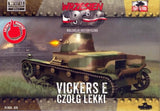 First to Fight MILITARY MODEL First To Fight 1/72 WWII Vickers E Polish Light Tank w/Single Turret Kit