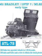 Friulmodel MILITARY MODEL Friulmodel Military 1/35 M2 Bradley, LVTP7, MLRS Early Track Set (180 Links)