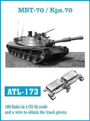 Friulmodel MILITARY MODEL Friulmodel Military 1/35 MBT70/Kpz70 Track Set (160 Links)