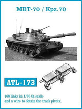 Friulmodel MILITARY MODEL Friulmodel Military 1/35 MBT70/Kpz70 Track Set (160 Links)
