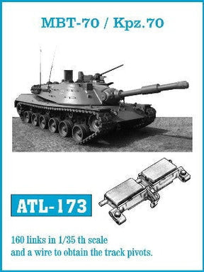 Friulmodel MILITARY MODEL Friulmodel Military 1/35 MBT70/Kpz70 Track Set (160 Links)