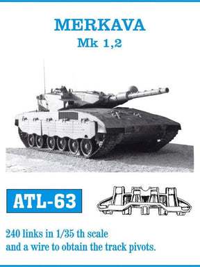 Friulmodel MILITARY MODEL Friulmodel Military 1/35 Merkava Mk I, II Track Set (240 Links)