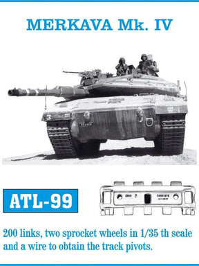Friulmodel MILITARY MODEL Friulmodel Military 1/35 Merkava Mk IV Track Set (200 Links & 2 Sprocket Wheels)