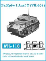 Friulmodel MILITARY MODEL Friulmodel Military 1/35 PzKpfw I Ausf C (Vk601) Track Set (190 Links & 2 Sprocket Wheels)