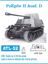 Friulmodel MILITARY MODEL Friulmodel Military 1/35 PzKpfw II Ausf D Early Track Set (230 Links)
