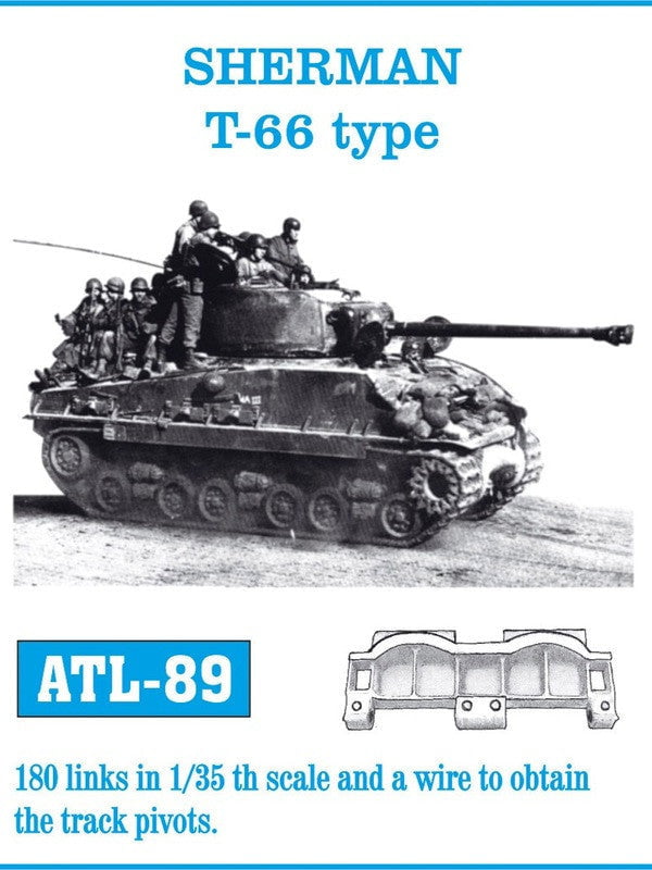 Friulmodel MILITARY MODEL Friulmodel Military 1/35 Sherman T66 Track Set (180 Links)
