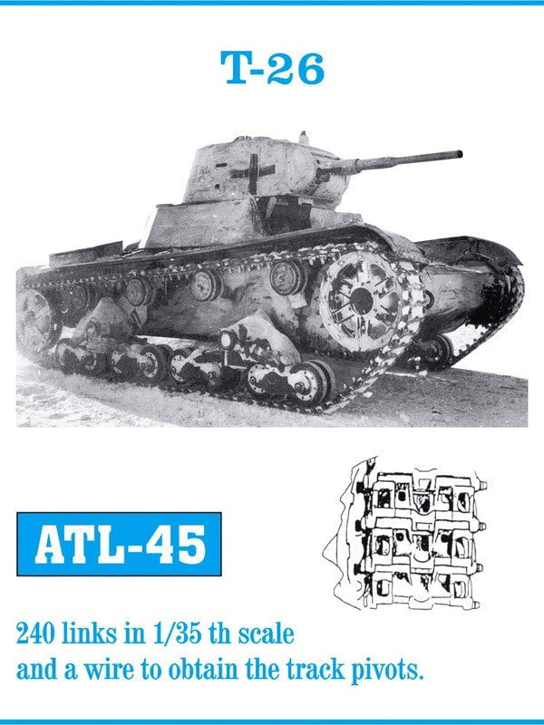 Friulmodel MILITARY MODEL Friulmodel Military 1/35 T26 Track Set (240 Links)